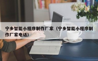扬中宁乡智能小程序制作厂家（宁乡智能小程序制作厂家电话）